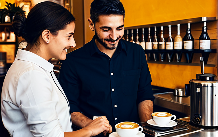 **

"A bustling Italian cafe scene in Rome, professional baristas preparing cappuccinos, fully clothed customers enjoying conversations, appropriate attire, safe for work, perfect anatomy, natural proportions, warm lighting, family-friendly atmosphere, high-quality photography, realistic details, modest clothing, professional."

**