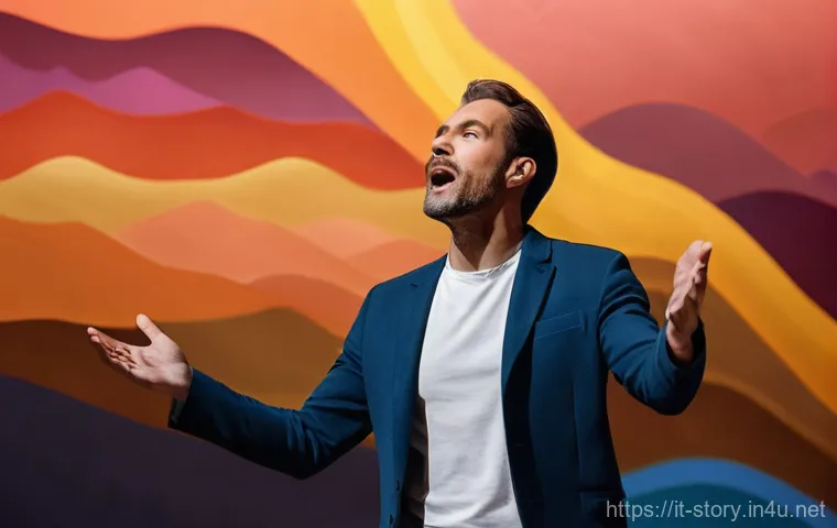 스토리텔러 실기 시험의 주요 평가 요소와 전략 분석과 연구 - **Prompt:** A dynamic female storyteller, mid-30s, with a warm and inviting expression, stands on a ...