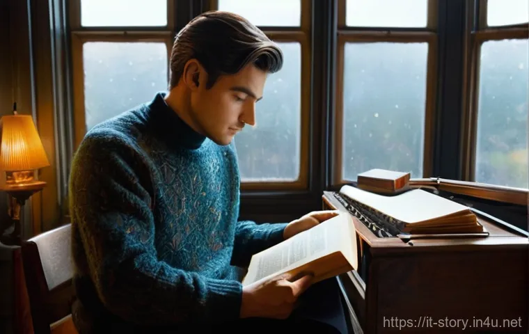 스토리텔러가 알아야 할 퍼블리싱 프로세스 - **Prompt 1: The Author's Solitary Muse**
    "A cozy and artistically arranged home study, bathed in...