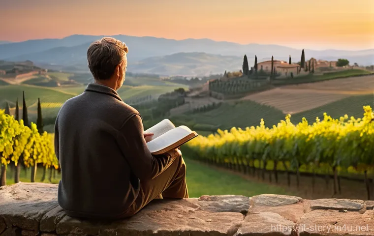 스토리텔러 실기 시험의 핵심 주제 - **Prompt:** A vibrant, authentic Italian outdoor market scene. Focus on rich sensory details: the wa...