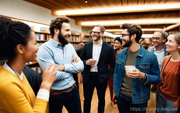 스토리텔러와 이야기 구성의 핵심 - **Prompt:** A dynamic, high-angle shot of a person, late 20s to early 30s, fully clothed in smart-ca...