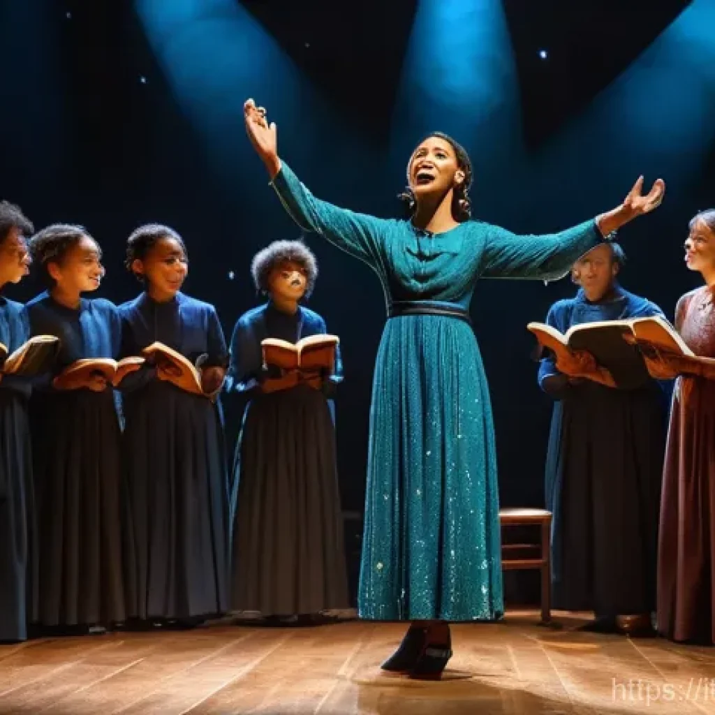 스토리텔러 실기 시험의 평가 항목 - **Prompt:** A diverse, captivated audience, fully clothed in contemporary, respectful attire, looks ...