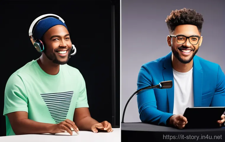 스토리텔러 실기 시험의 평가 항목 - **Prompt:** A thoughtful male storyteller, dressed in smart casual attire (a fully covered shirt and...