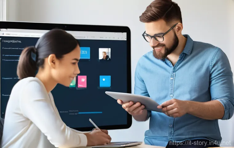 스토리텔러 자격증 준비 스터디 그룹 운영법 - **A Diverse Storytelling Study Group in Action:** A group of 4-5 diverse adults, including both men ...