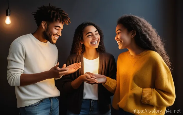 스토리텔러가 주목해야 할 콘텐츠 시장 - **Prompt 1: The Authentic Beat of Your Story - Emotional Connection**
    "A diverse group of indivi...