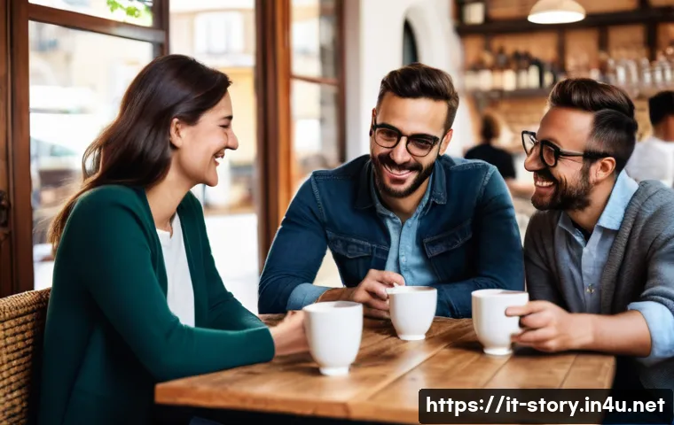 스토리텔러로서의 성공적인 첫 프로젝트 사례 - **Prompt:** "A warm and inviting scene inside an authentic Italian cafe with rustic wooden tables an...