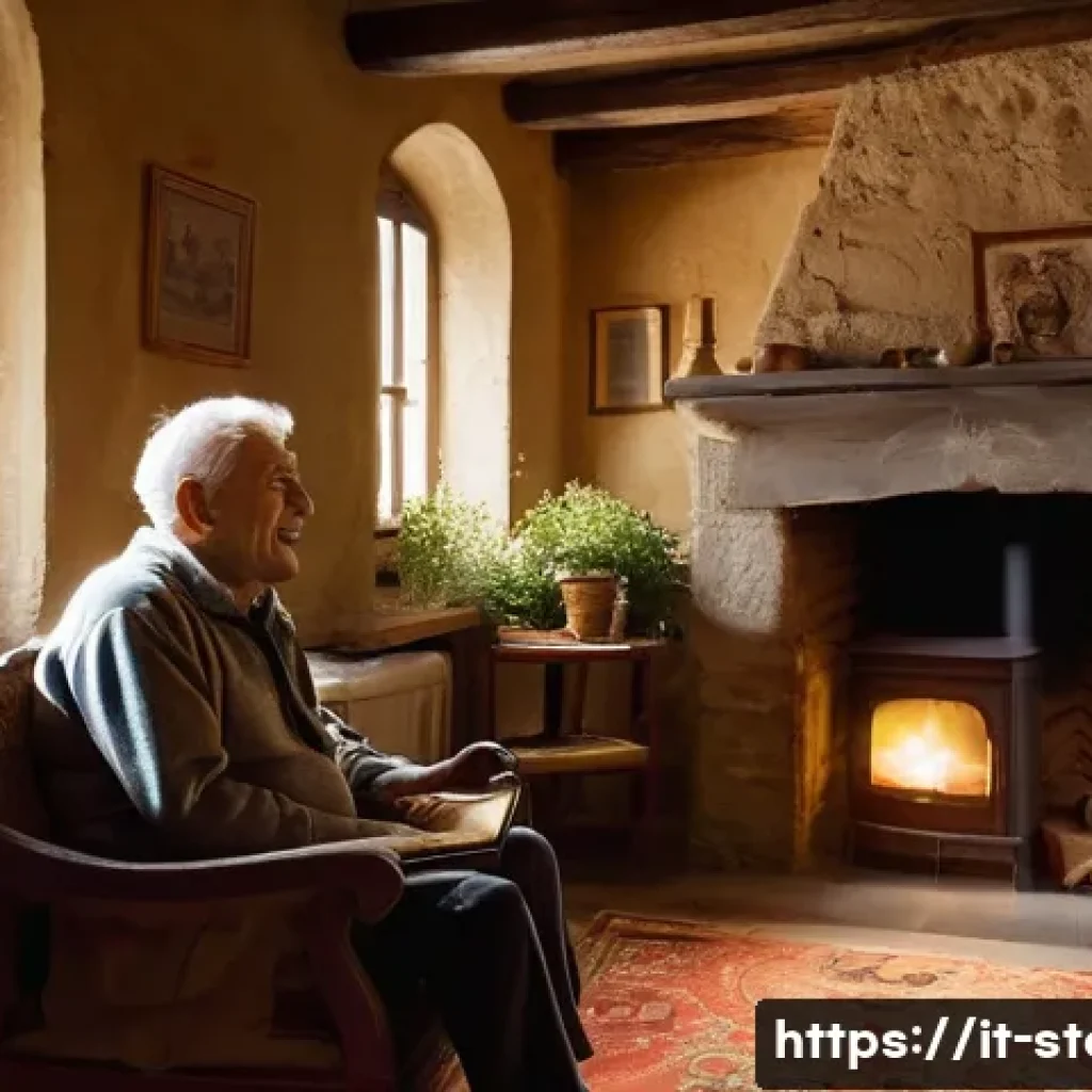 스토리텔러 직무와 관련된 글로벌 사례 - **Prompt:** A heartwarming and nostalgic scene depicting an elderly Italian "nonno" (grandfather) wi...