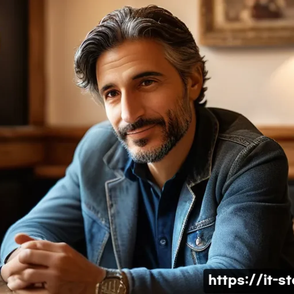 스토리텔러가 겪는 성공과 실패의 사례 - A warm and inviting scene of an Italian storyteller in a cozy, sunlit café in Rome, passionately sha...