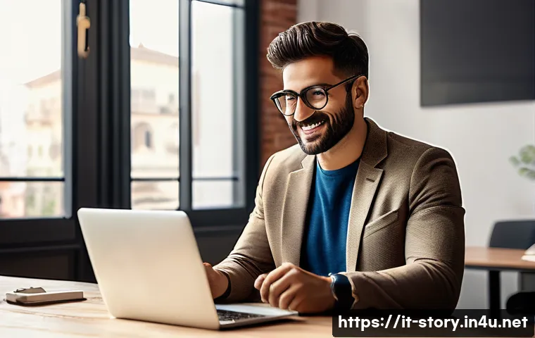 스토리텔러 관련 콘텐츠 마케팅 아이디어 - A professional Italian digital marketer in a modern office setting, engaging warmly with a diverse a...