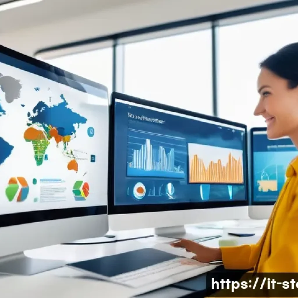스토리텔러 실무에서 스토리 큐레이션 활용 - A modern digital marketing team in a bright, contemporary office setting, actively engaged in storyt...