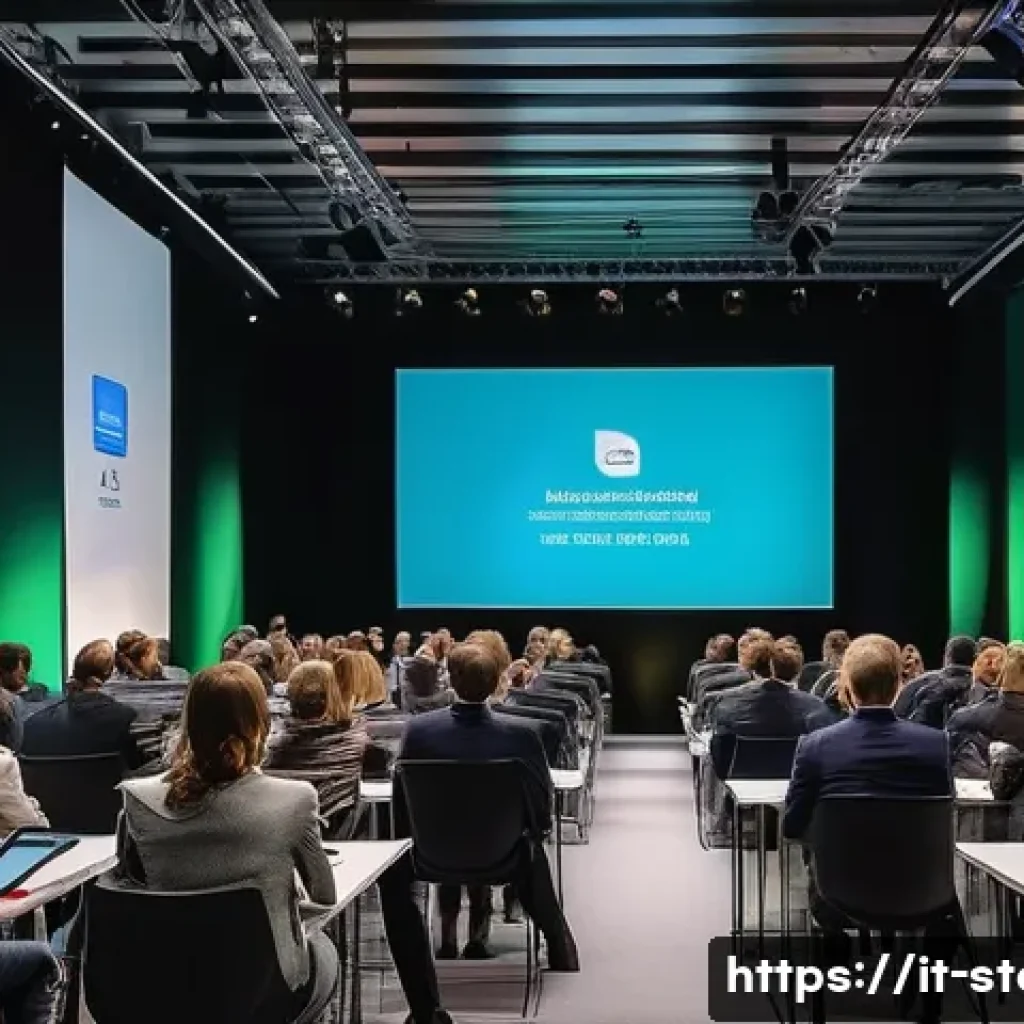스토리텔러가 주목해야 할 국내외 강연 정보 - A modern hybrid storytelling conference scene in Amsterdam, featuring a diverse group of professiona...
