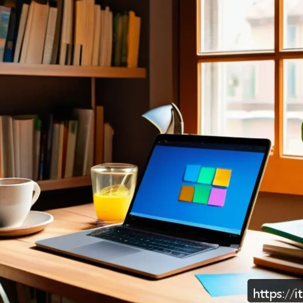 스토리텔러 직무에서의 창의적 사고 적용법 - A cozy writer’s nook in a modern Italian apartment, sunlight streaming through large windows onto a ...