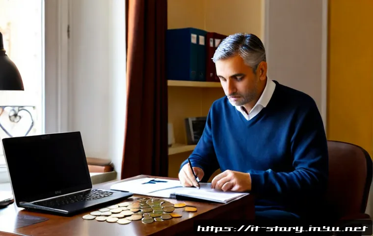 Home 17 스토리텔러 자격증 취득 과정에서 주의해야 할 점 - Photorealistic Italian adult learner at a tidy home office in Rome, carefully comparing two storytel...